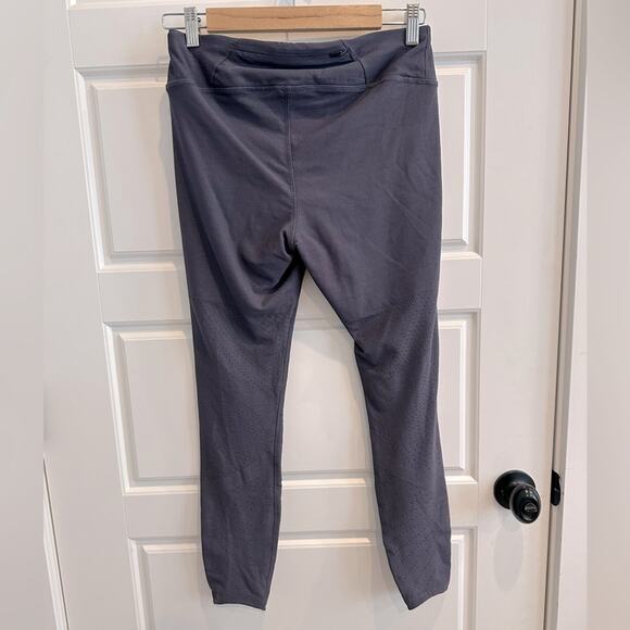 Nike Dri-Fit Perforated Crop Legging Pant Dark Purple - Picture 4 of 7